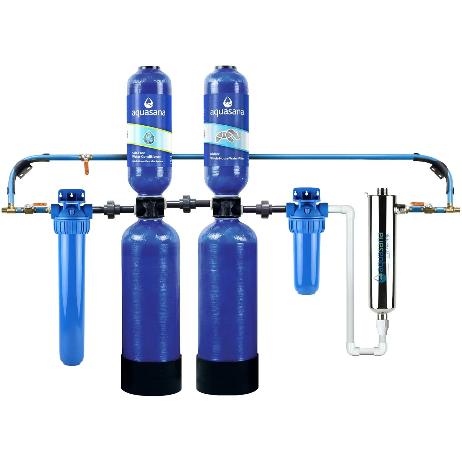 Aquasana Whole House Water Filter System: EQ-1000-AST-UV
