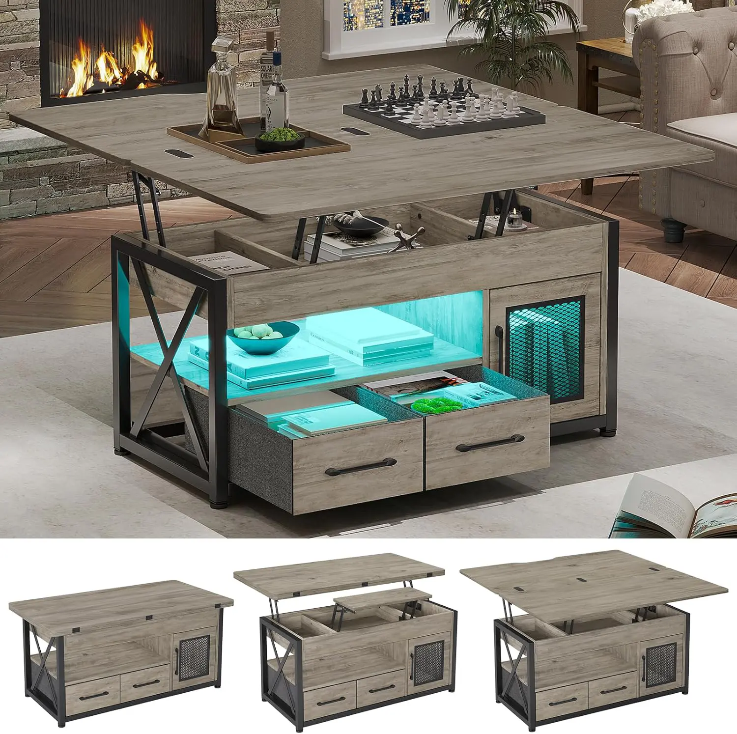  Itaar 40u0022 Lift Top Coffee Table