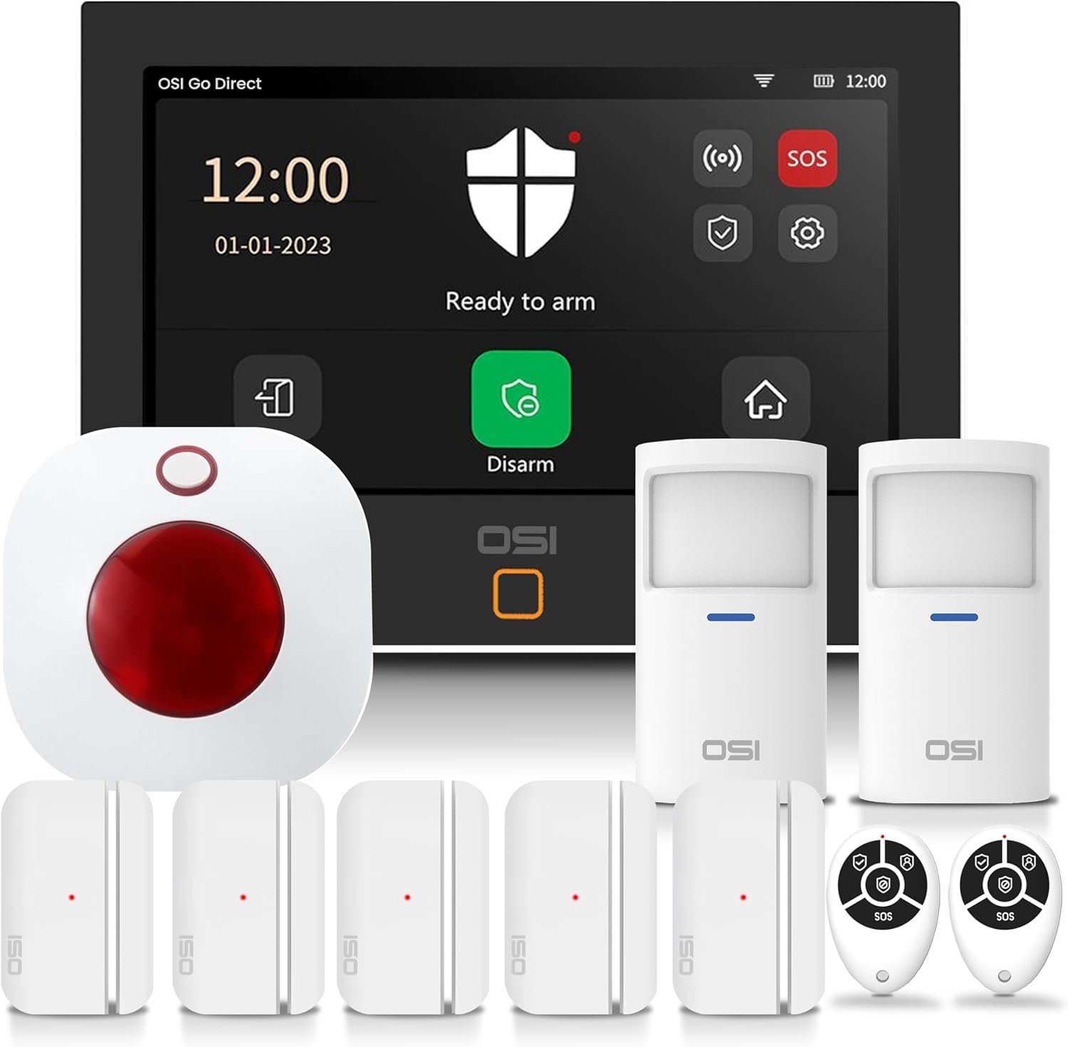 5 best smart home security system 4 OSI Alarm System for Home Security (Gen 2)11 piece