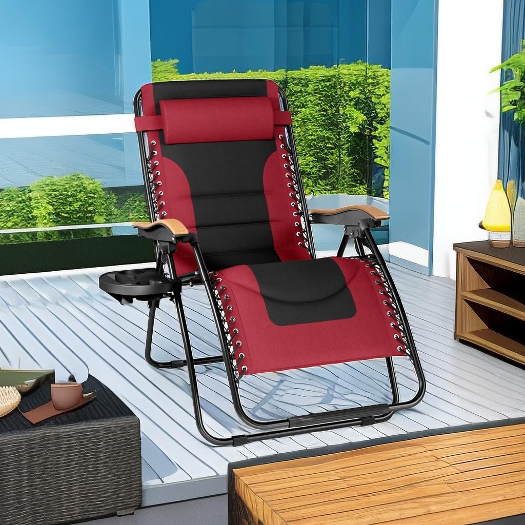 Discover 5 the Best ZERO-GRAVITY CHAIRS 1 PHI VILLA XXL Oversized Padded Zero Gravity Chair