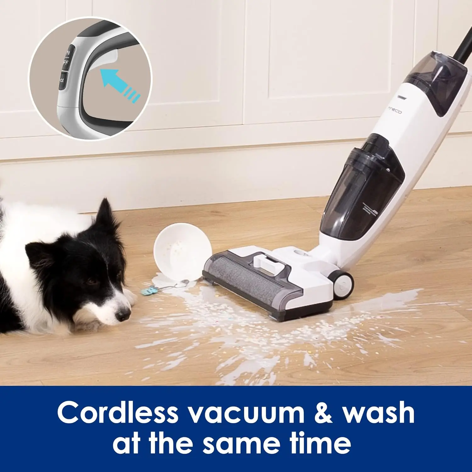 Tineco iFLOOR 2 Complete Cordless Wet Dry Vacuum Floor Cleaner and Mop