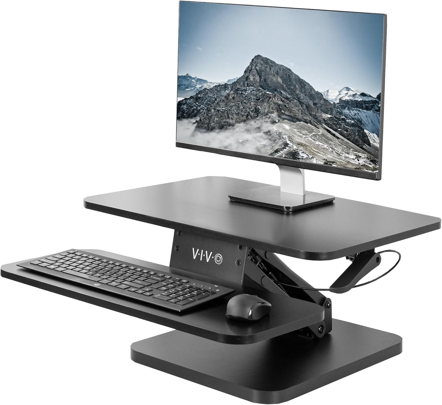 VIVO Black Height Adjustable 25-inch
