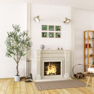 Top 10 Best Indoor Trees for Your Home 3 Artificial Olive Tree 6FT, Indoor Fake Silk Plant with Realistic Trunk.webp3