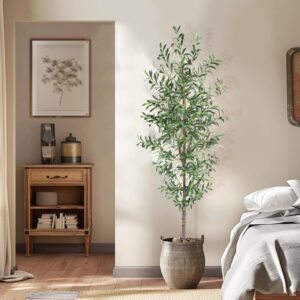 Top 10 Best Indoor Trees for Your Home 6 Artificial Olive Tree, 7FT Tall Faux Olive Trees 84in6