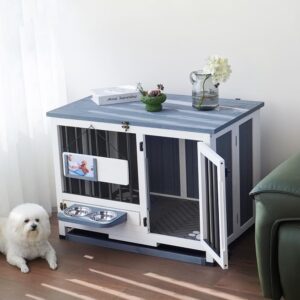 Best Indoor Dog House: Top Picks for Comfort & Style 4 Solid Wood Dog Crate Furniture Foldable Design Kennel End Table4