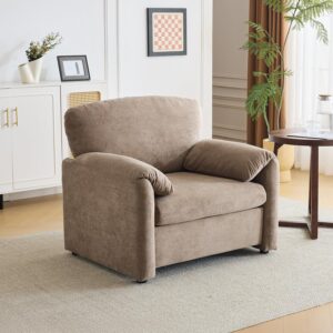 8 Best Bedroom Chairs – Top Picks for Comfort & Style 3 VINGLI Light Brown Accent Chair 38 Oversized Reading Chair Comfy