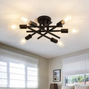 best 10 Modern Kitchen Lighting Fixtures: Illuminate Your Culinary Space 8 ASGYISA Semi Flush Mount Modern Ceiling Light Fixture