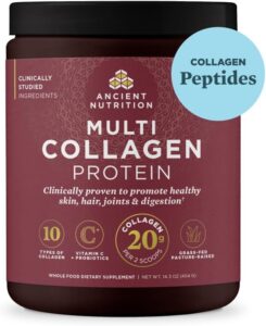 10 Best Protein Powder For Women 2 Ancient Nutrition Collagen Powder Protein with Probiotics, Multi Collagen Protein with Vitamin C
