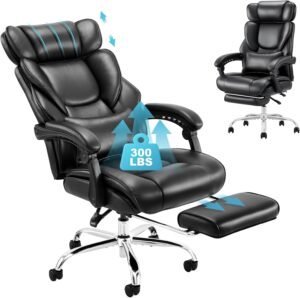 Top 10 Best Chair for Lower Back Pain at Home 8 COLAMY Office Chair with Retractable Footrest 8