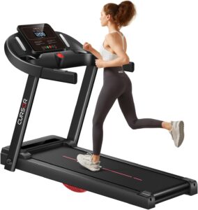 Top 10 Best Treadmill with Screen – Top Picks & Reviews 9 CURSOR FITNESS Home Folding Treadmill with Pulse Sensor