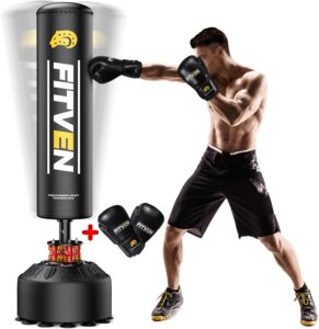 10 Best Heavy Bags for Ultimate Home Workouts 1 FITVEN Freestanding Punching Bag with Boxing Gloves Heavy