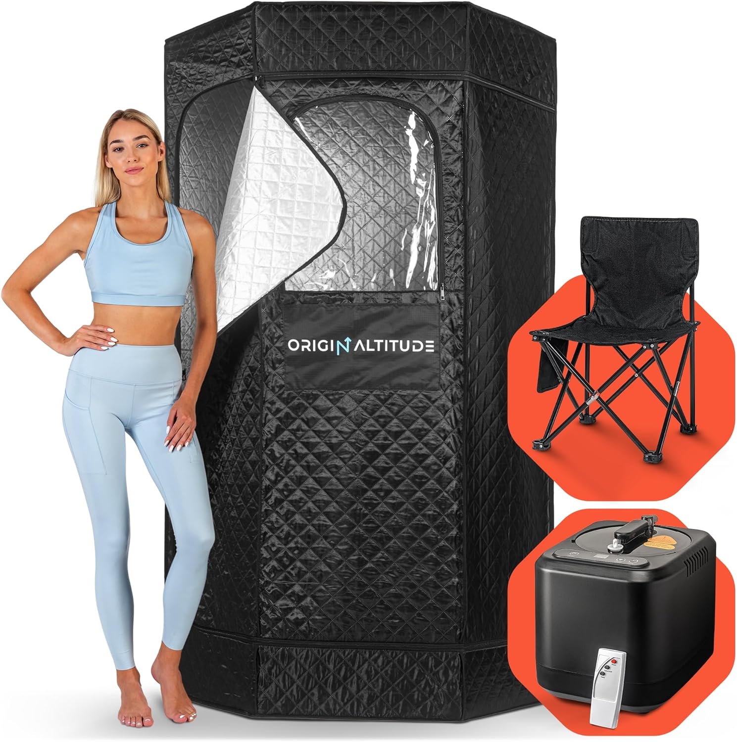 Portable Sauna Box for Home – Pop Up Steam Sauna Tent with Spacious Design