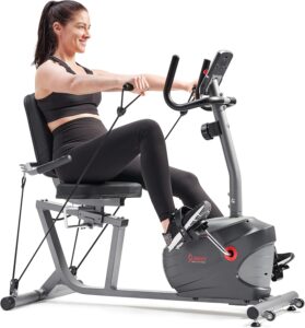 The 10 Best Home Recumbent Stationary Bikes for Comfortable Workouts in the Future 8 Sunny Health & Fitness Smart Indoor