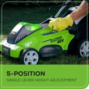 Discover 10 Best Landscaping Equipment Picks for a Flawless Outdoor Space 4 Greenworks 40V 16 Cordless (Push) Lawn Mower 3
