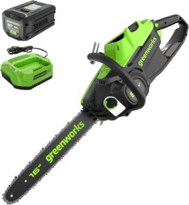 Discover 10 Best Landscaping Equipment Picks for a Flawless Outdoor Space 5 Greenworks 80V 16 Brushless Cordless Chainsaw 4