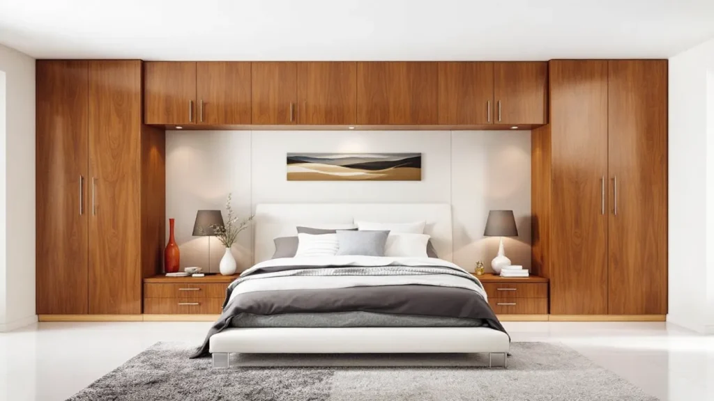 bedroom wall cabinets with doors
