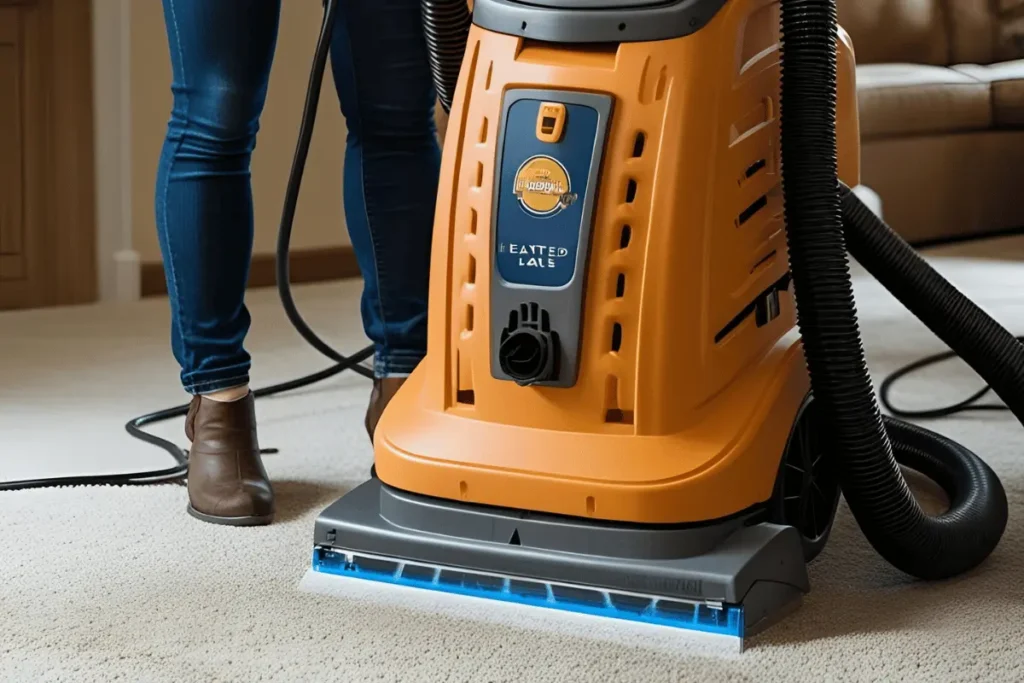 carpet extractor with heater