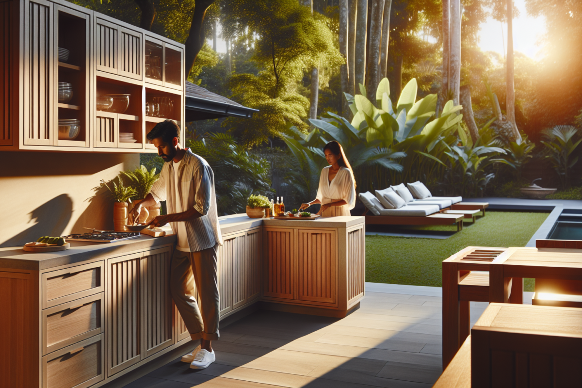 outdoor kitchen cabinets